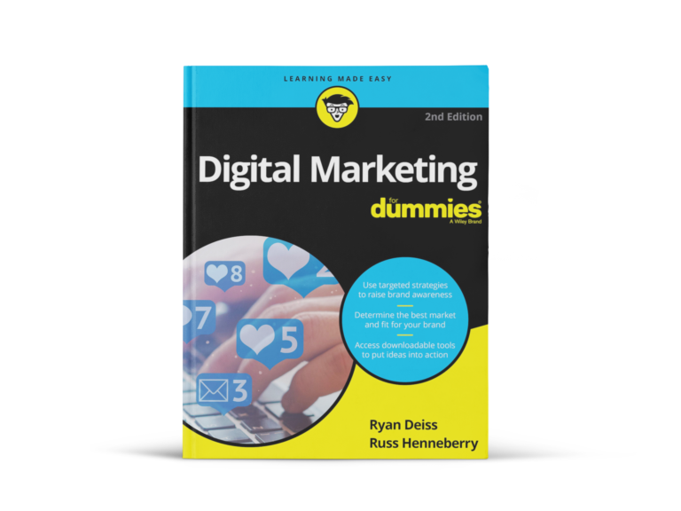 The book cover for Digital Marketing For Dummies