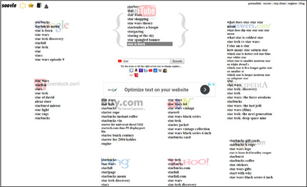 keyword research tool Soovle