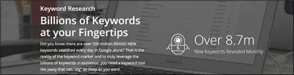 keyword research tool Jaaxy